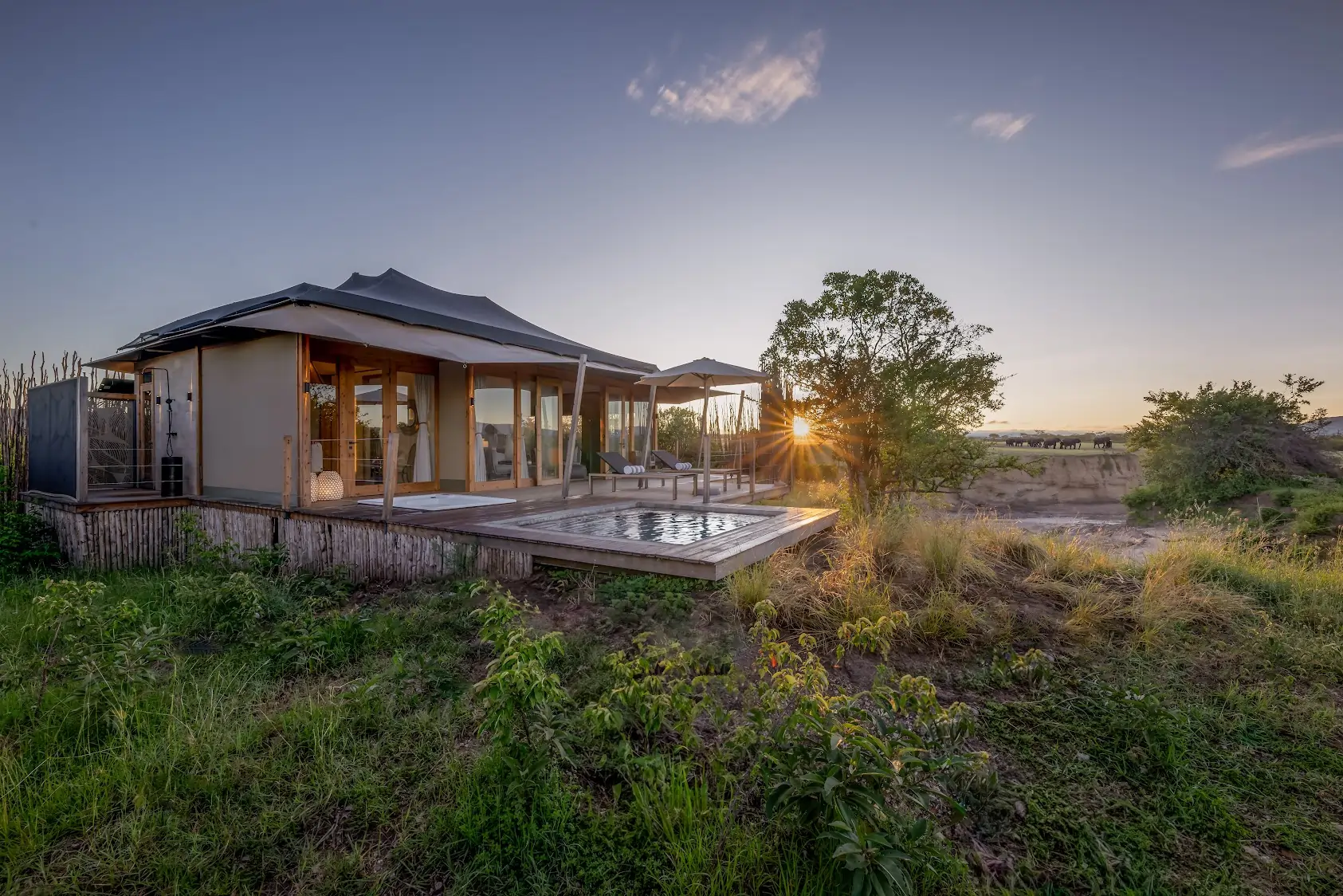 Marriott Mara modern luxury tented accommodations in Masai Mara ecosystem